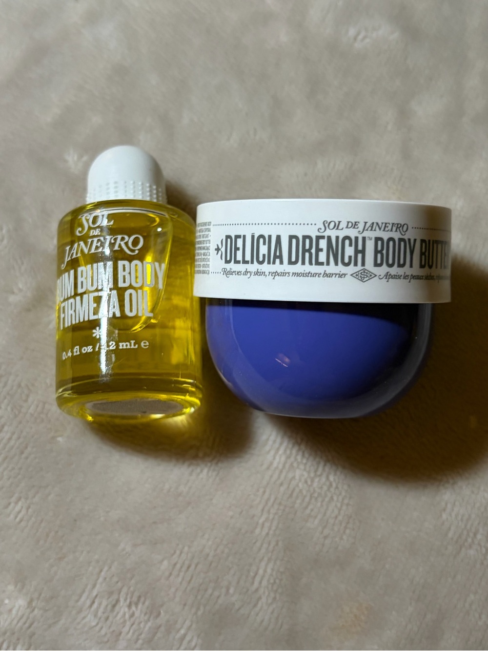 Sol de Janeiro Body Firmeza Oil & Delícia Drench Body Butter Set (Trial size)